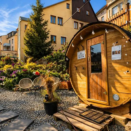 Urlaubsmagie Fledermaus - Gemeinschaftsgarten Mit Sauna - F1b Lejlighed Sebnitz